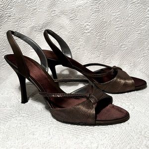Nine West bronze/ sequin slingback dress sandal